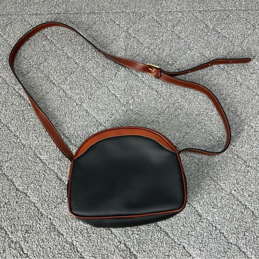 Delfino Made In Colombia Brown Leather Cross Body Shoulder Handbag
